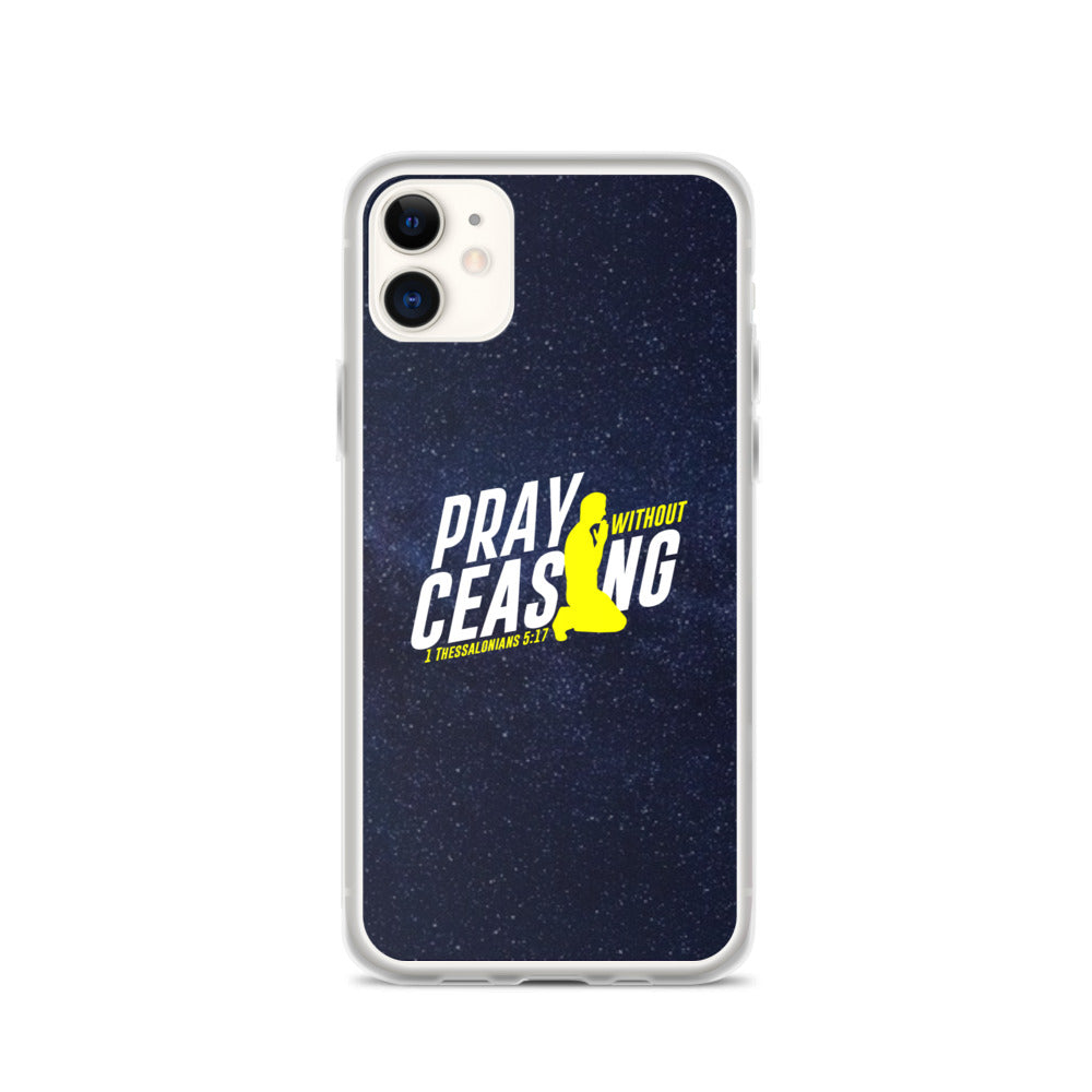 Pray without ceasing iPhone Case