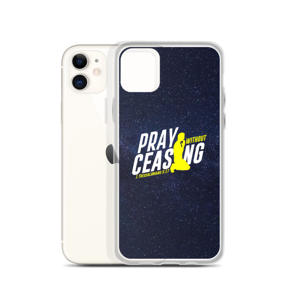 Pray without ceasing iPhone Case