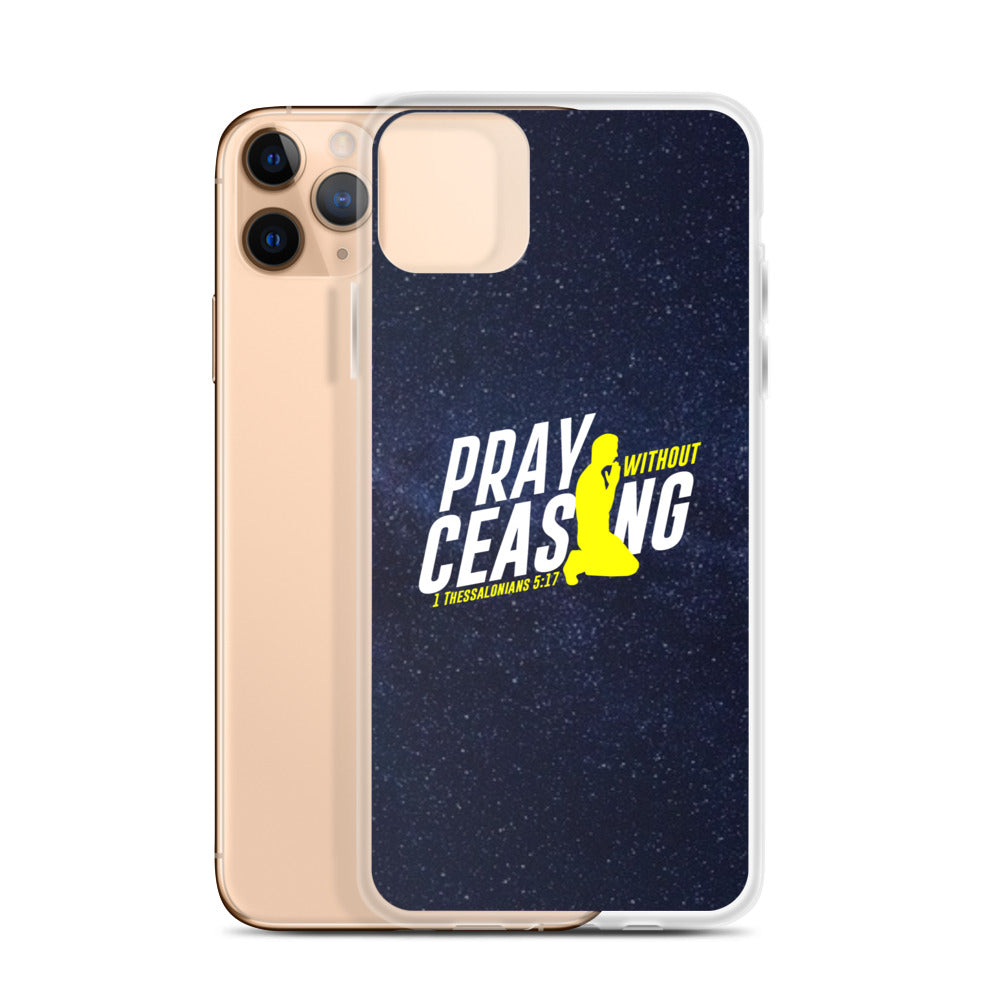 Pray without ceasing iPhone Case