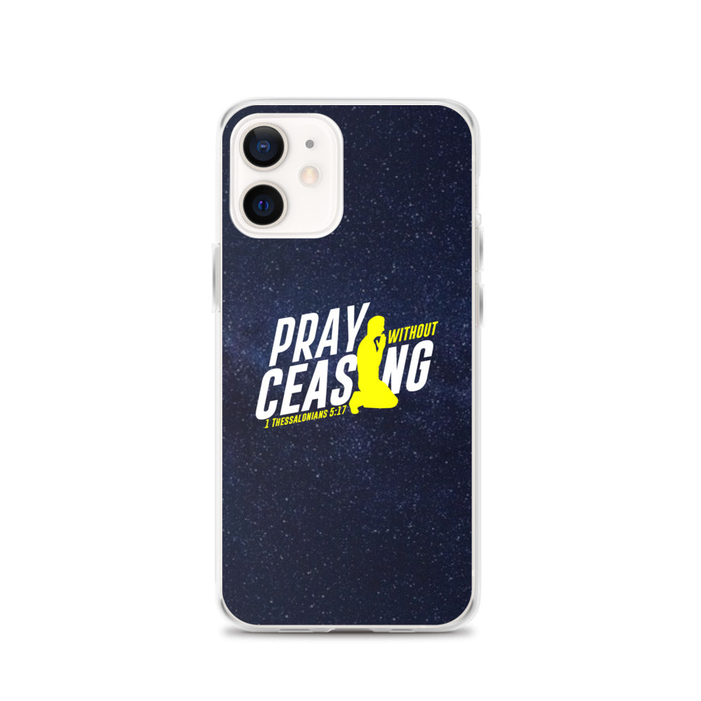 Pray without ceasing iPhone Case