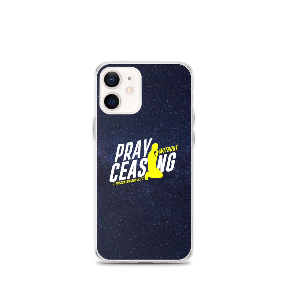 Pray without ceasing iPhone Case