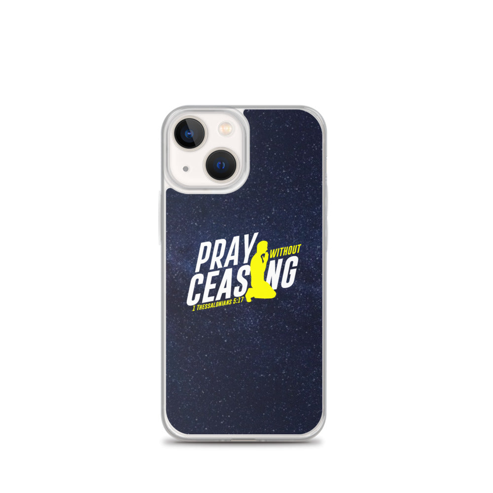 Pray without ceasing iPhone Case
