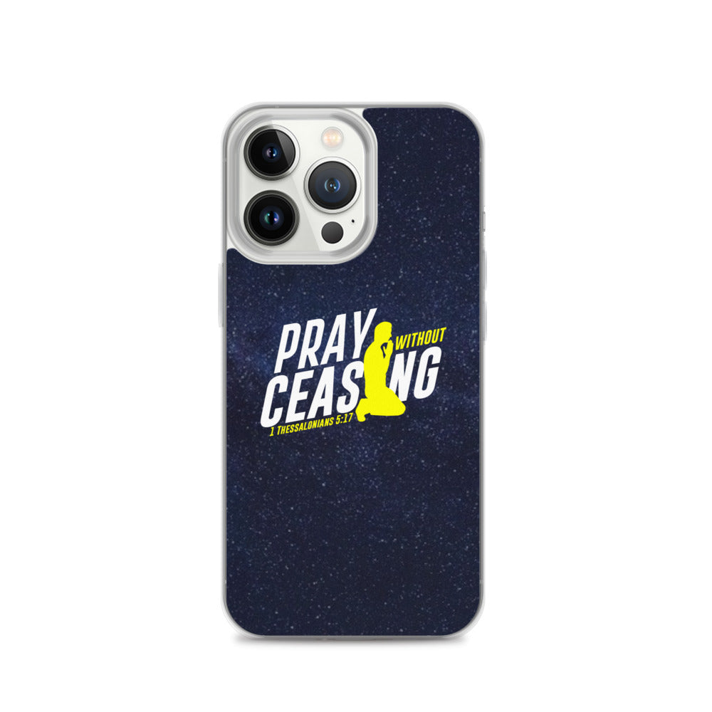 Pray without ceasing iPhone Case