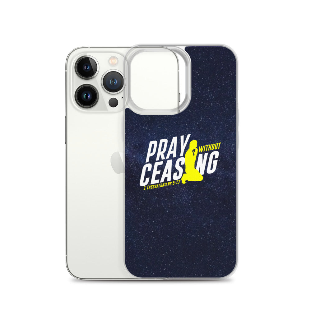 Pray without ceasing iPhone Case