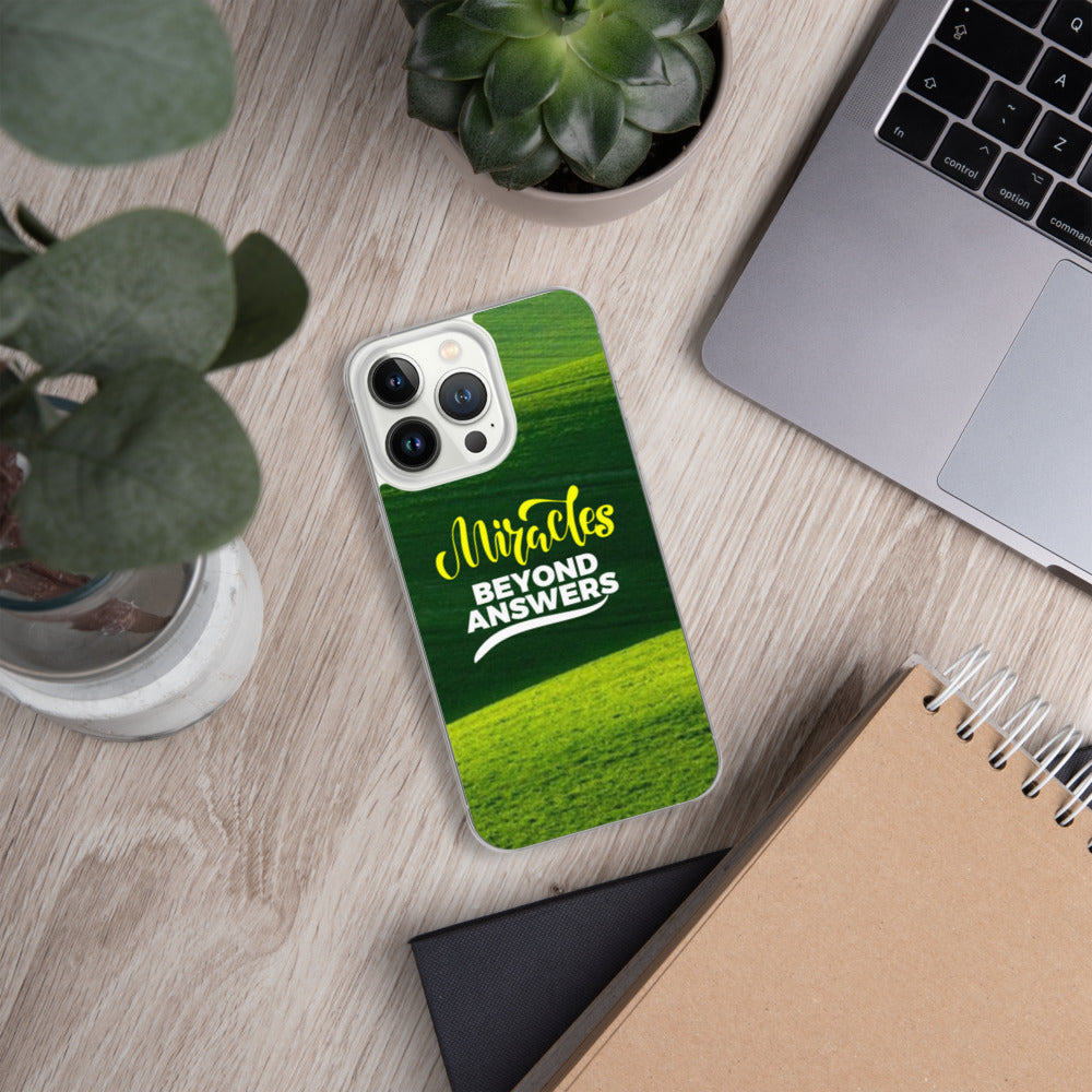 Miracles beyond answers iPhone Case