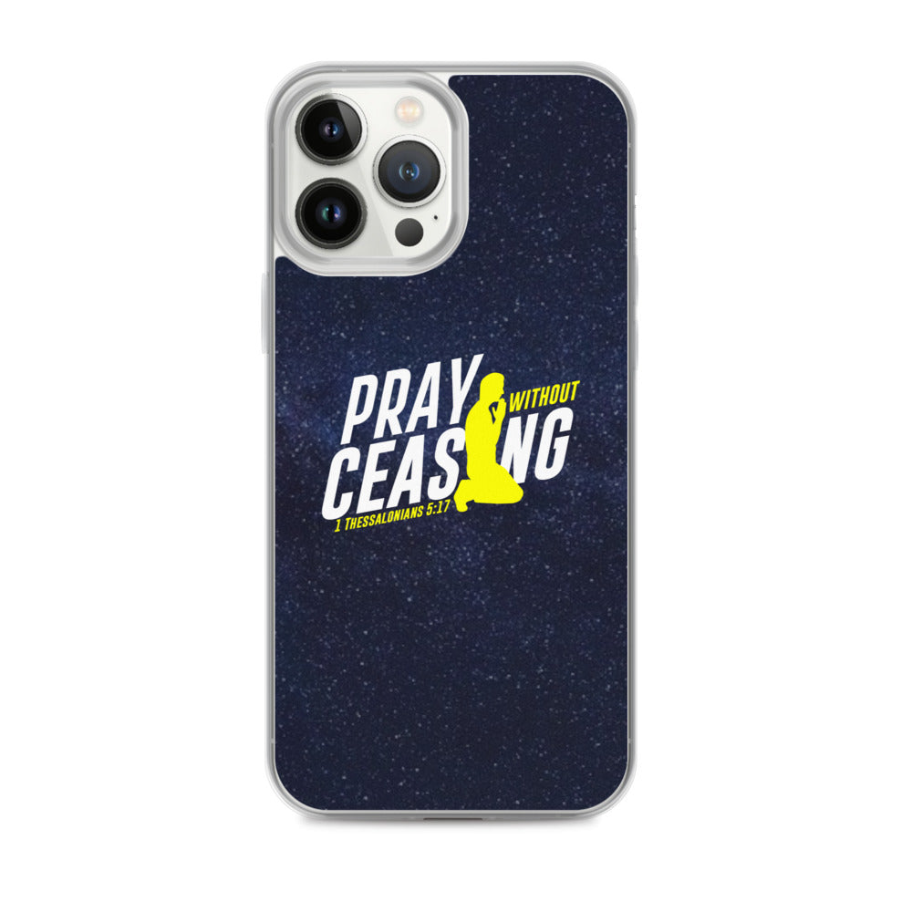 Pray without ceasing iPhone Case