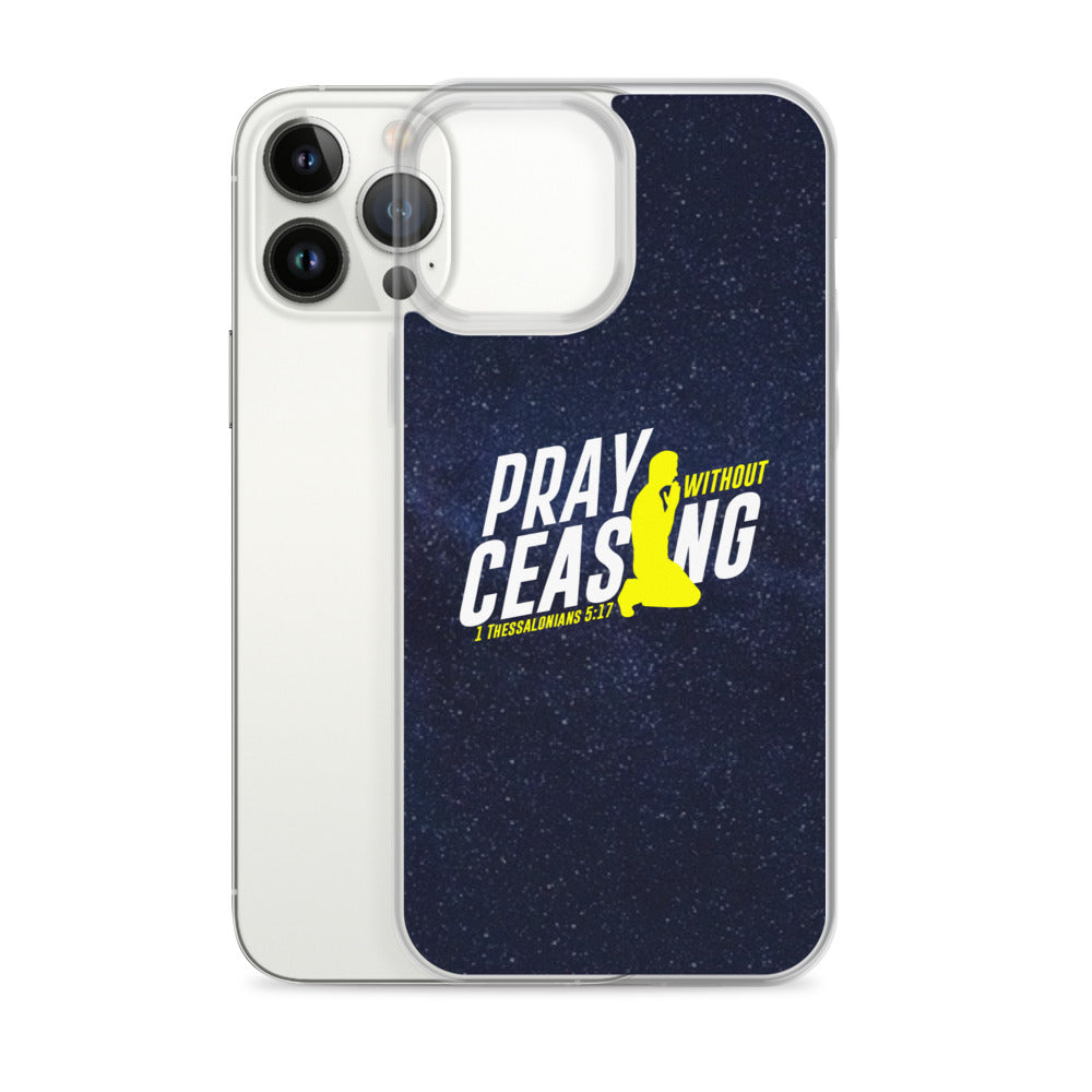 Pray without ceasing iPhone Case