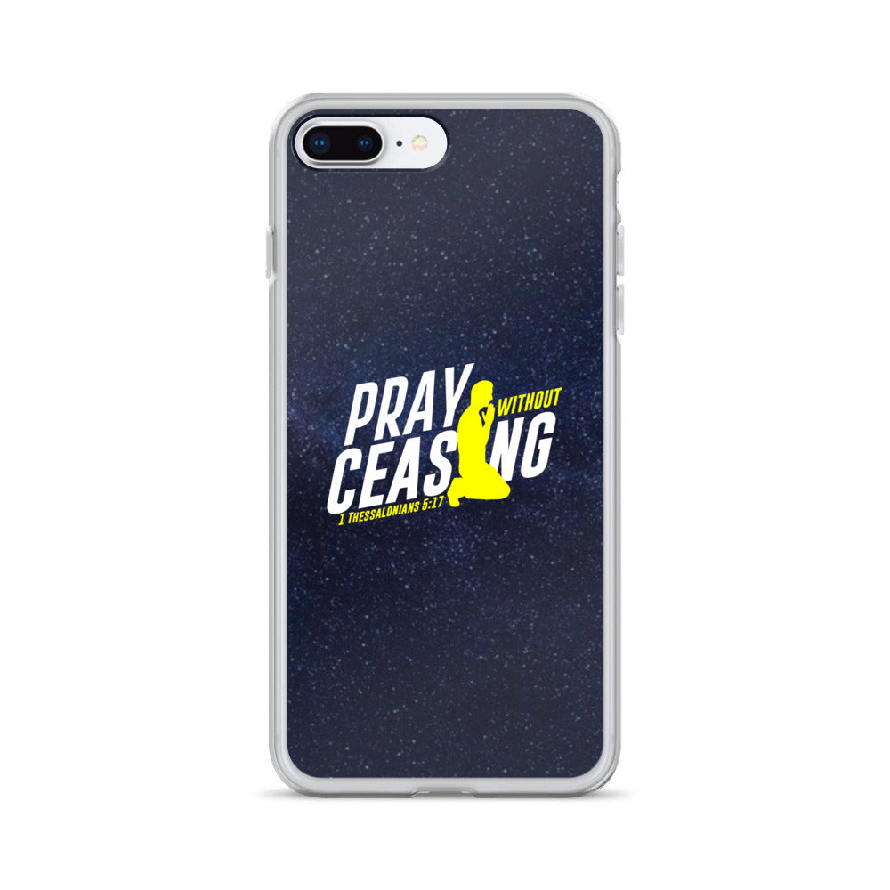 Pray without ceasing iPhone Case