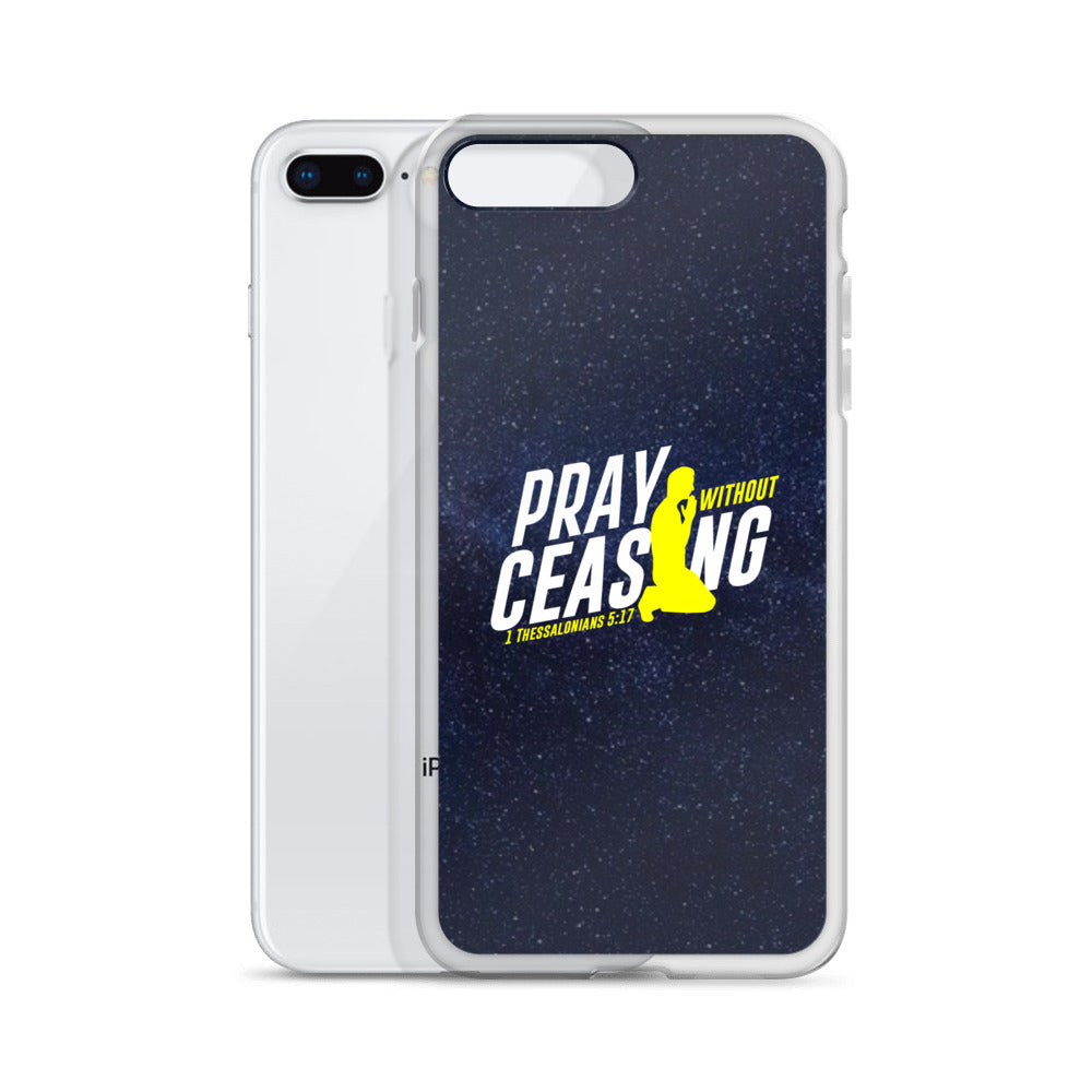 Pray without ceasing iPhone Case