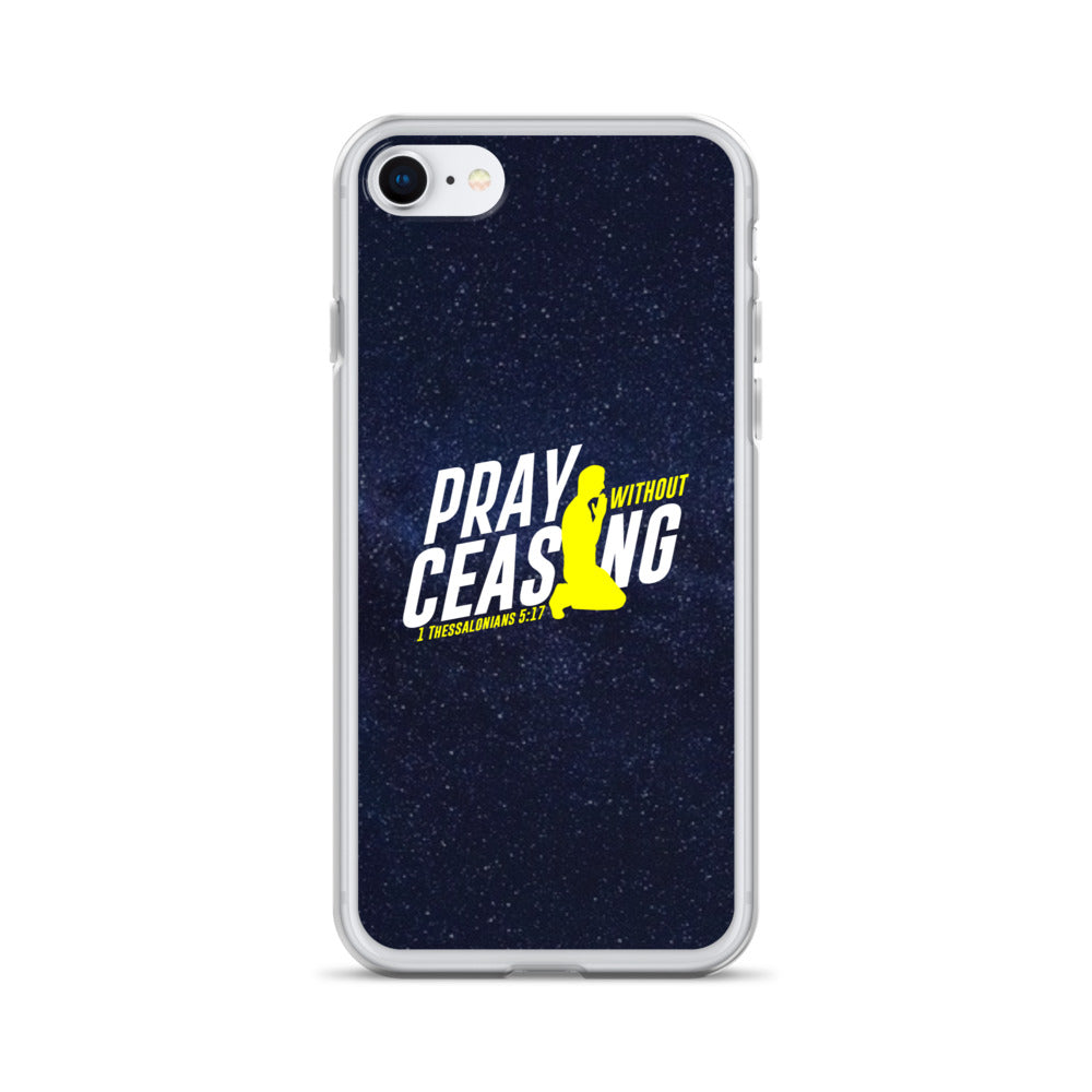 Pray without ceasing iPhone Case