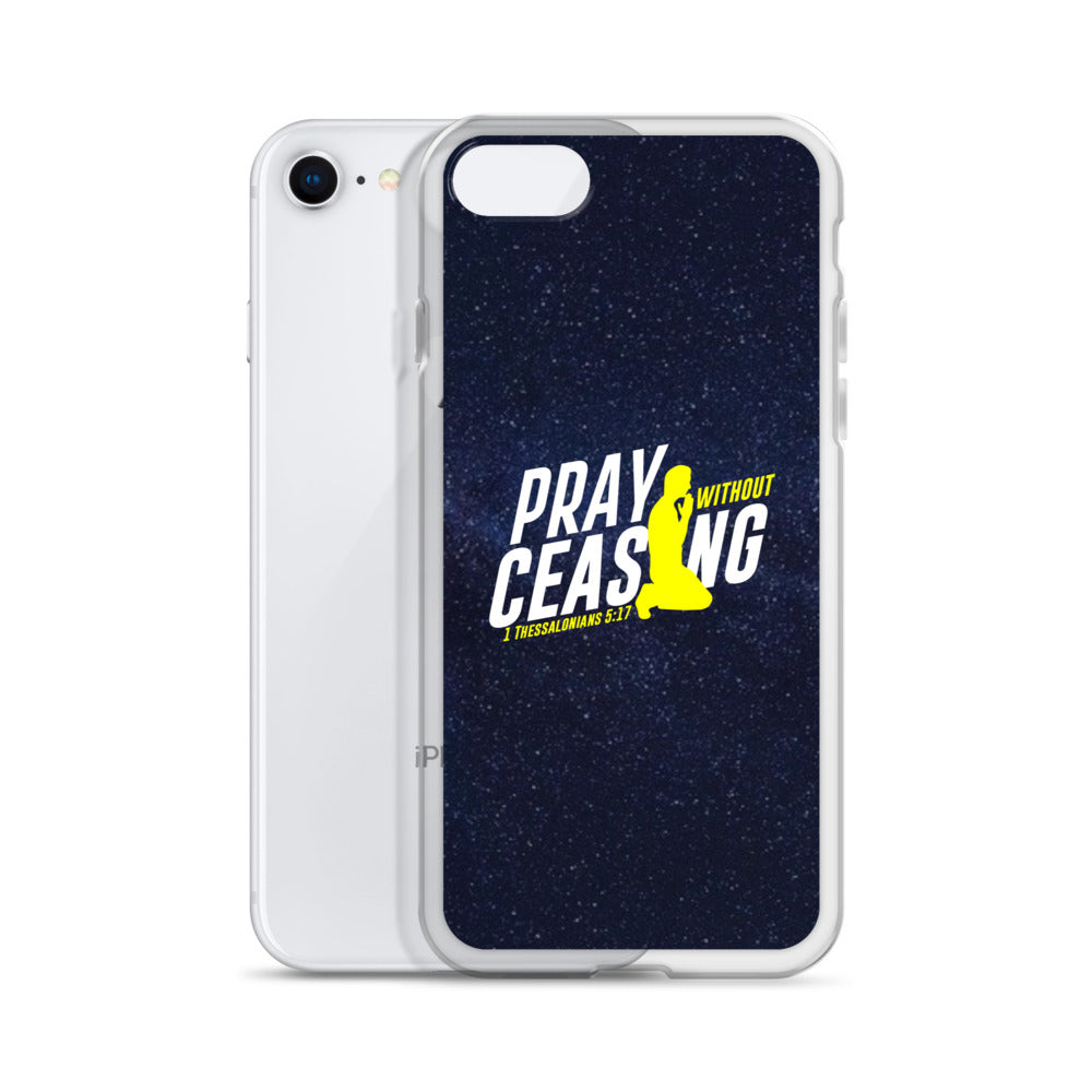 Pray without ceasing iPhone Case