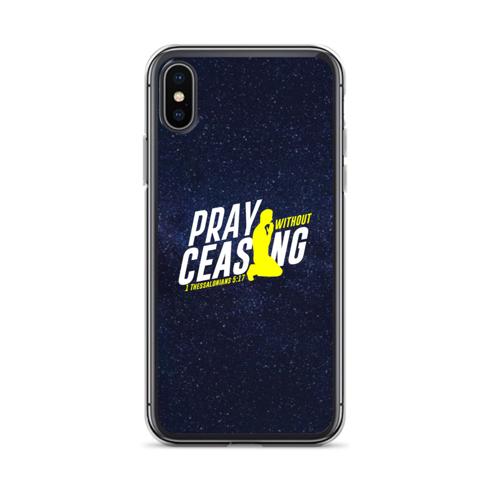 Pray without ceasing iPhone Case