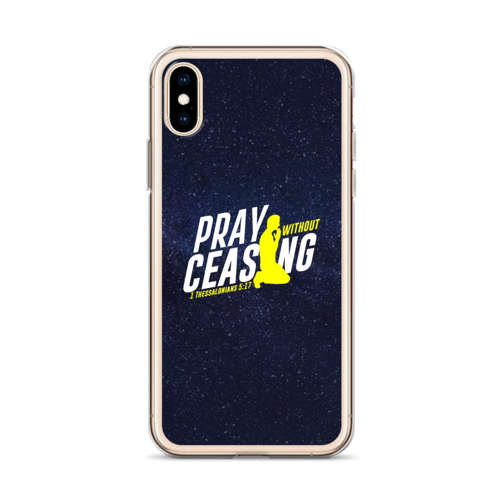 Pray without ceasing iPhone Case
