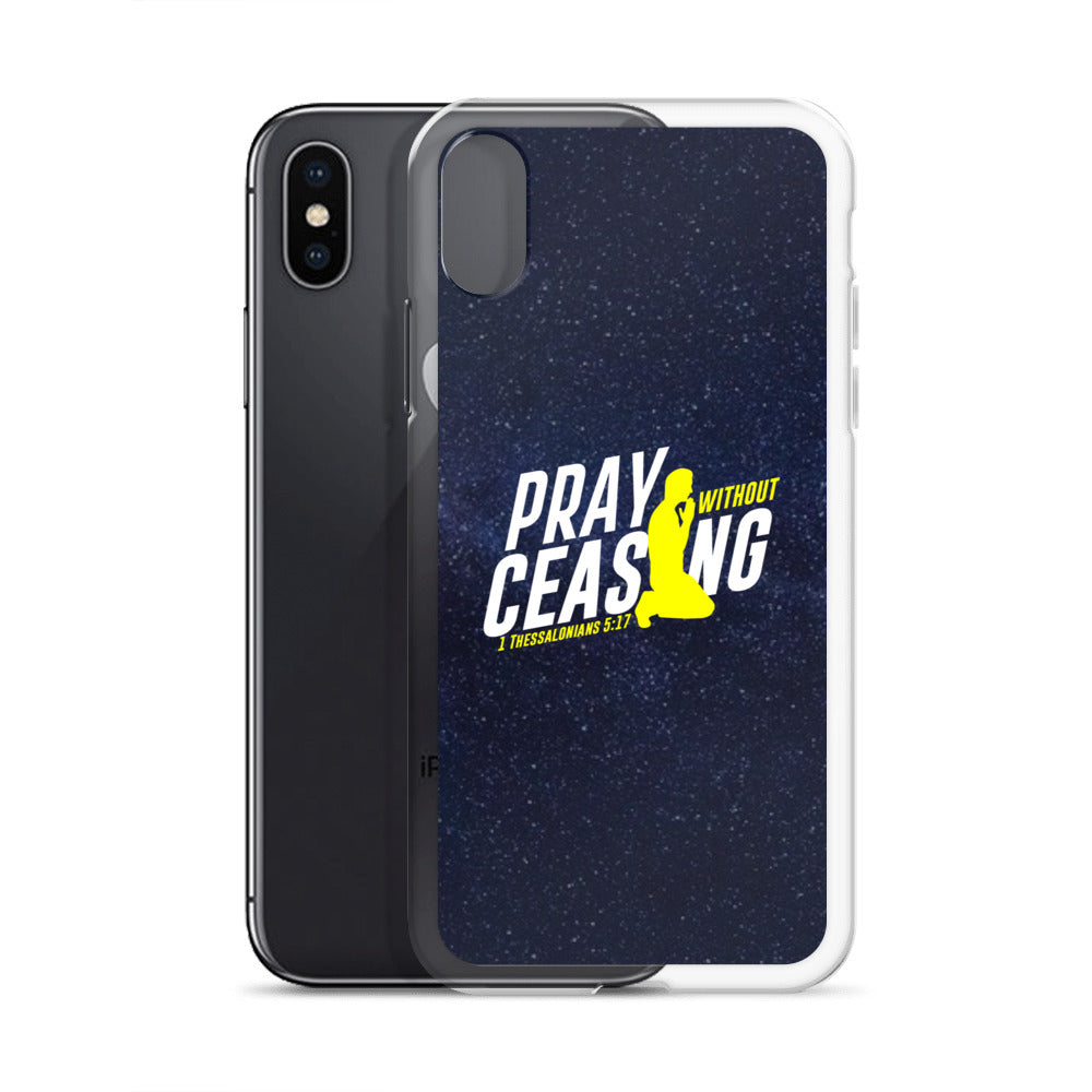 Pray without ceasing iPhone Case
