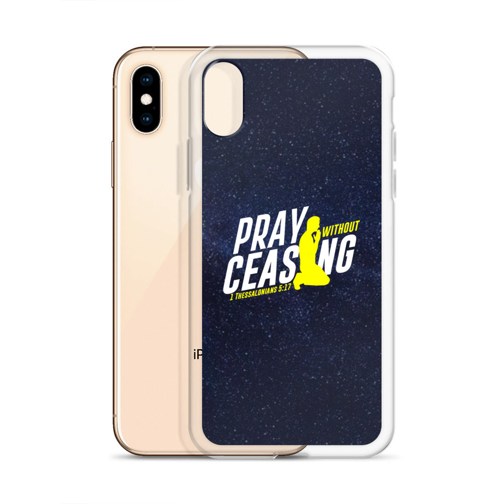 Pray without ceasing iPhone Case