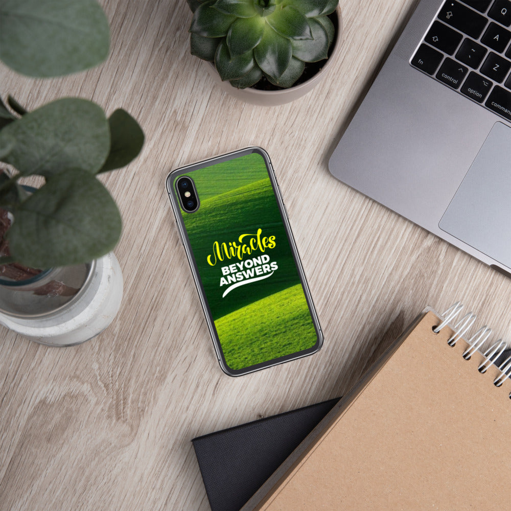 Miracles beyond answers iPhone Case