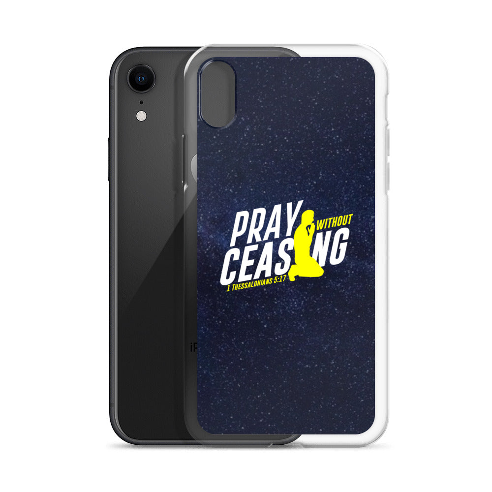 Pray without ceasing iPhone Case