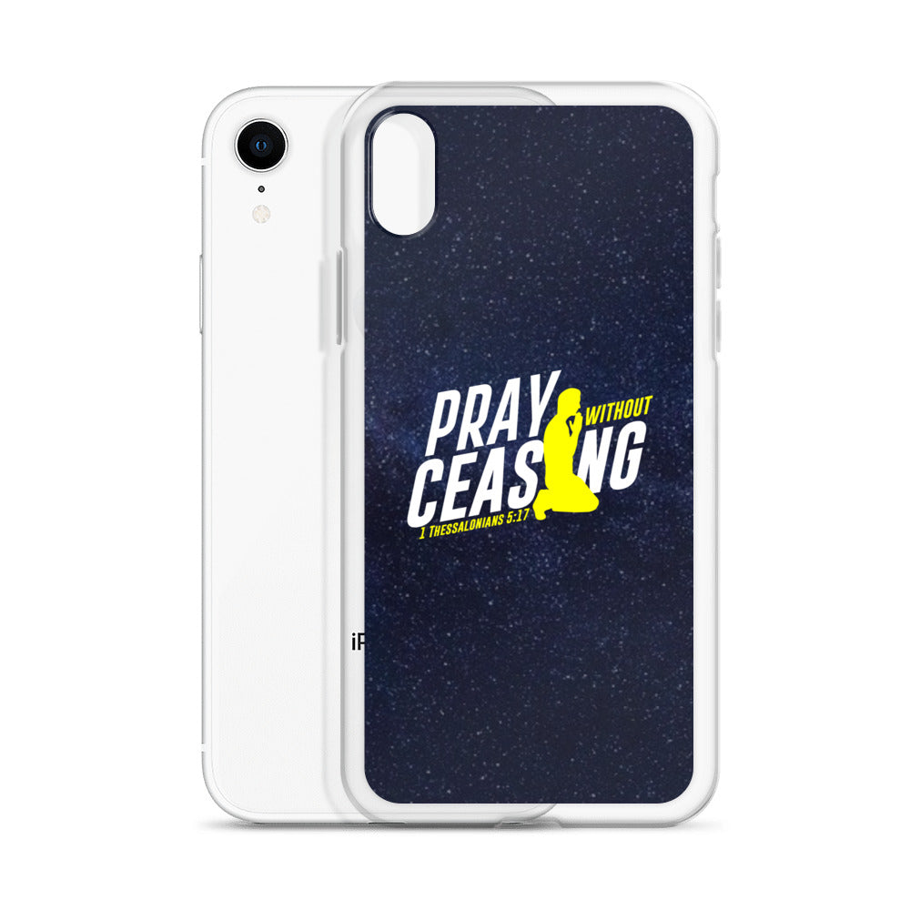 Pray without ceasing iPhone Case
