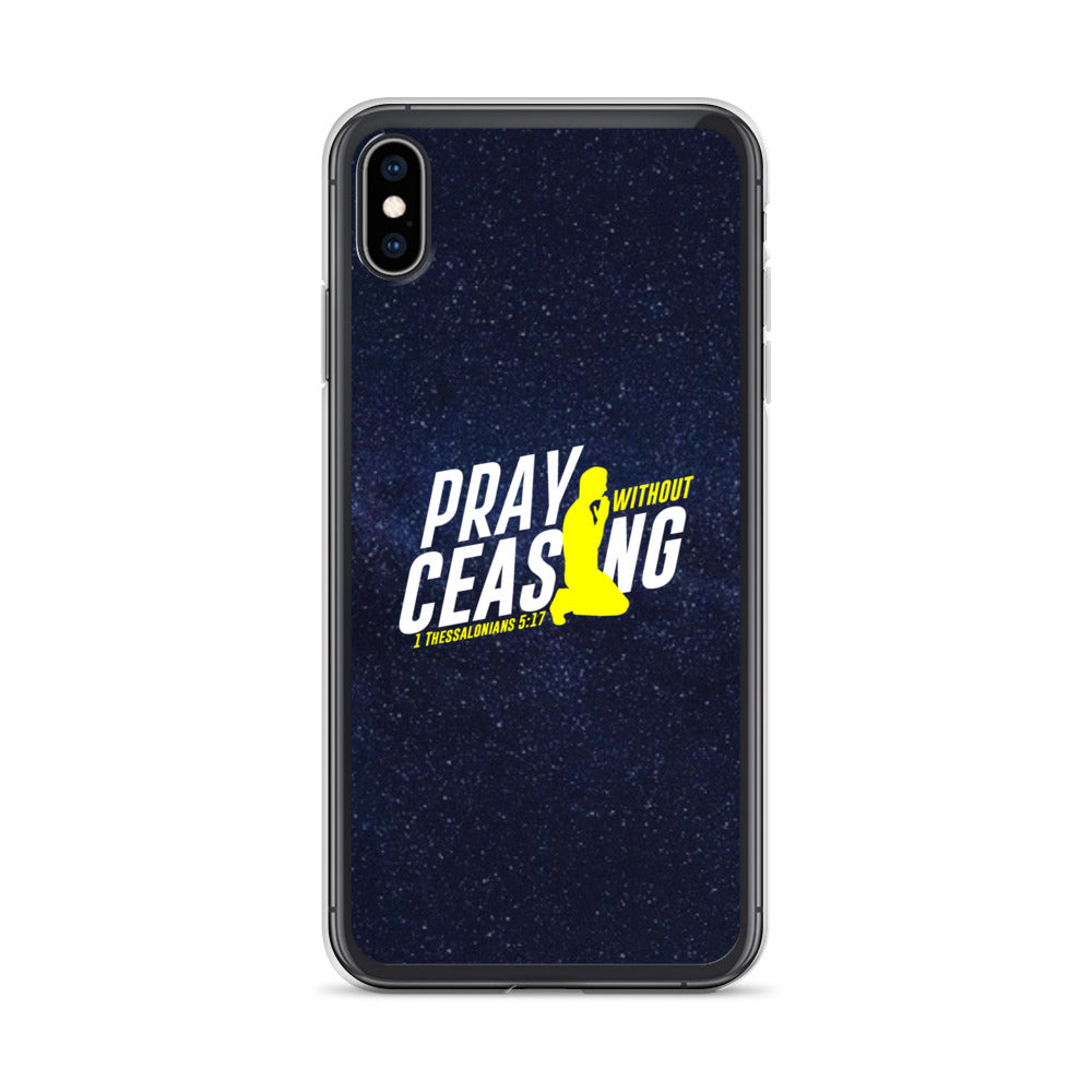 Pray without ceasing iPhone Case