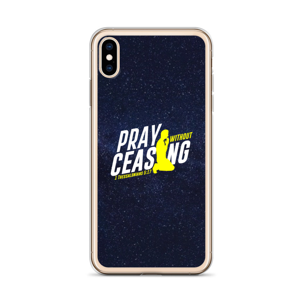 Pray without ceasing iPhone Case