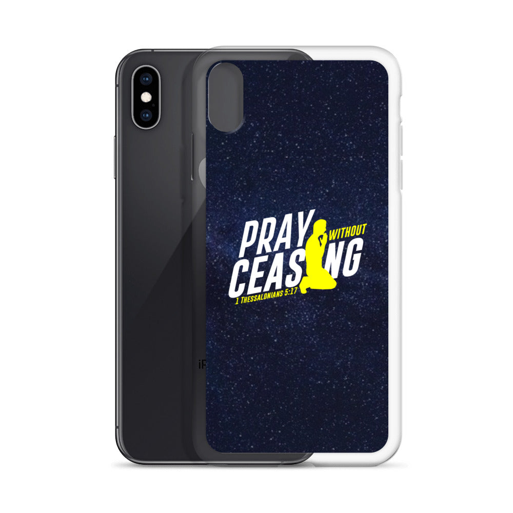 Pray without ceasing iPhone Case