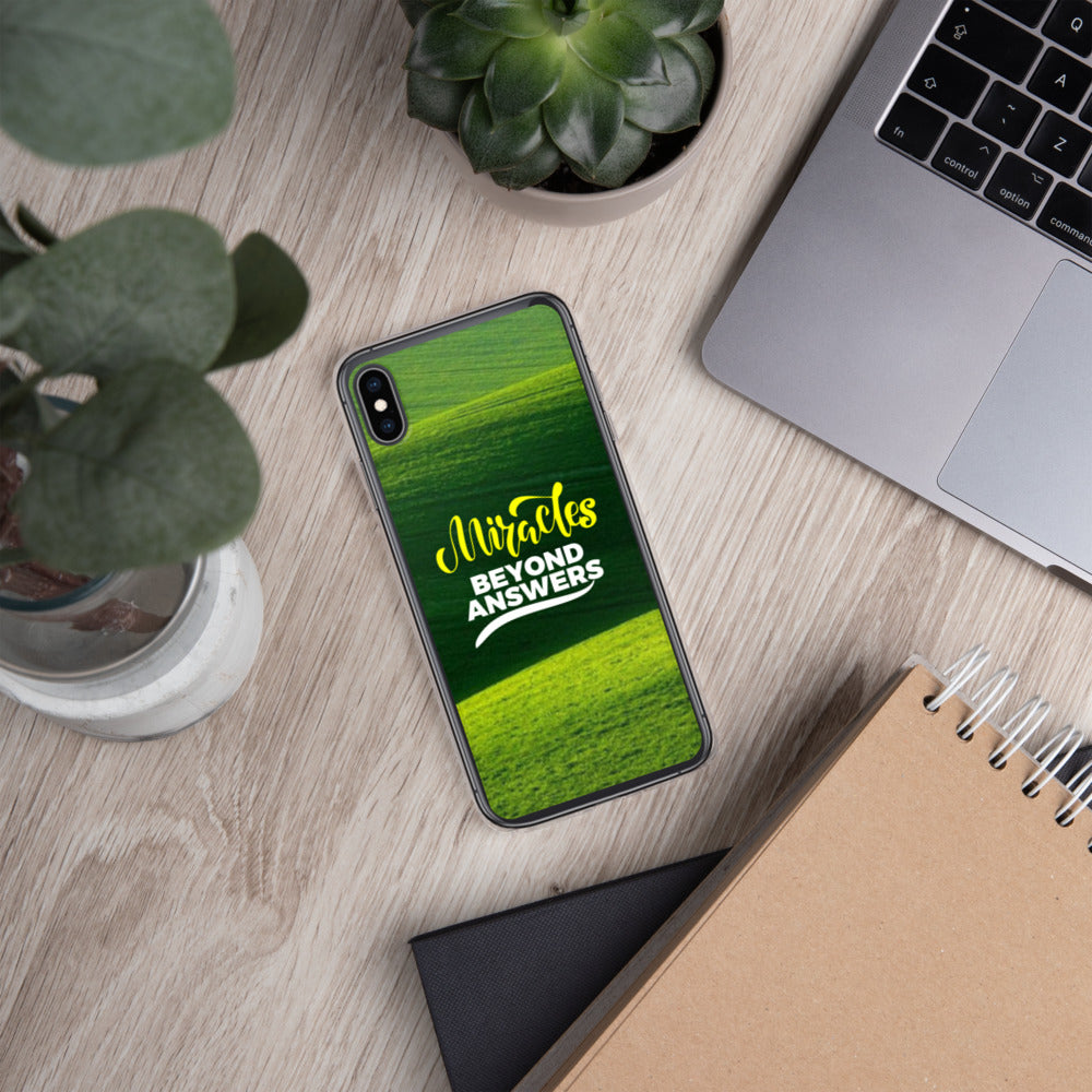 Miracles beyond answers iPhone Case