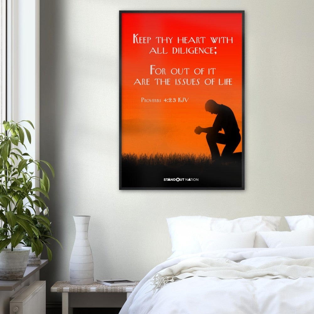 Keep thy heart with all diligence Poster
