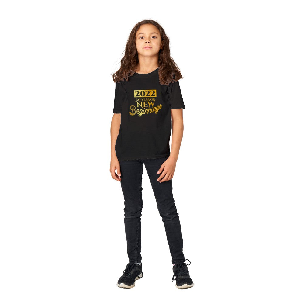 2022, my year of new beginnings kids T-shirt