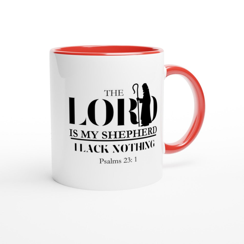 The Lord is my shepherd mug