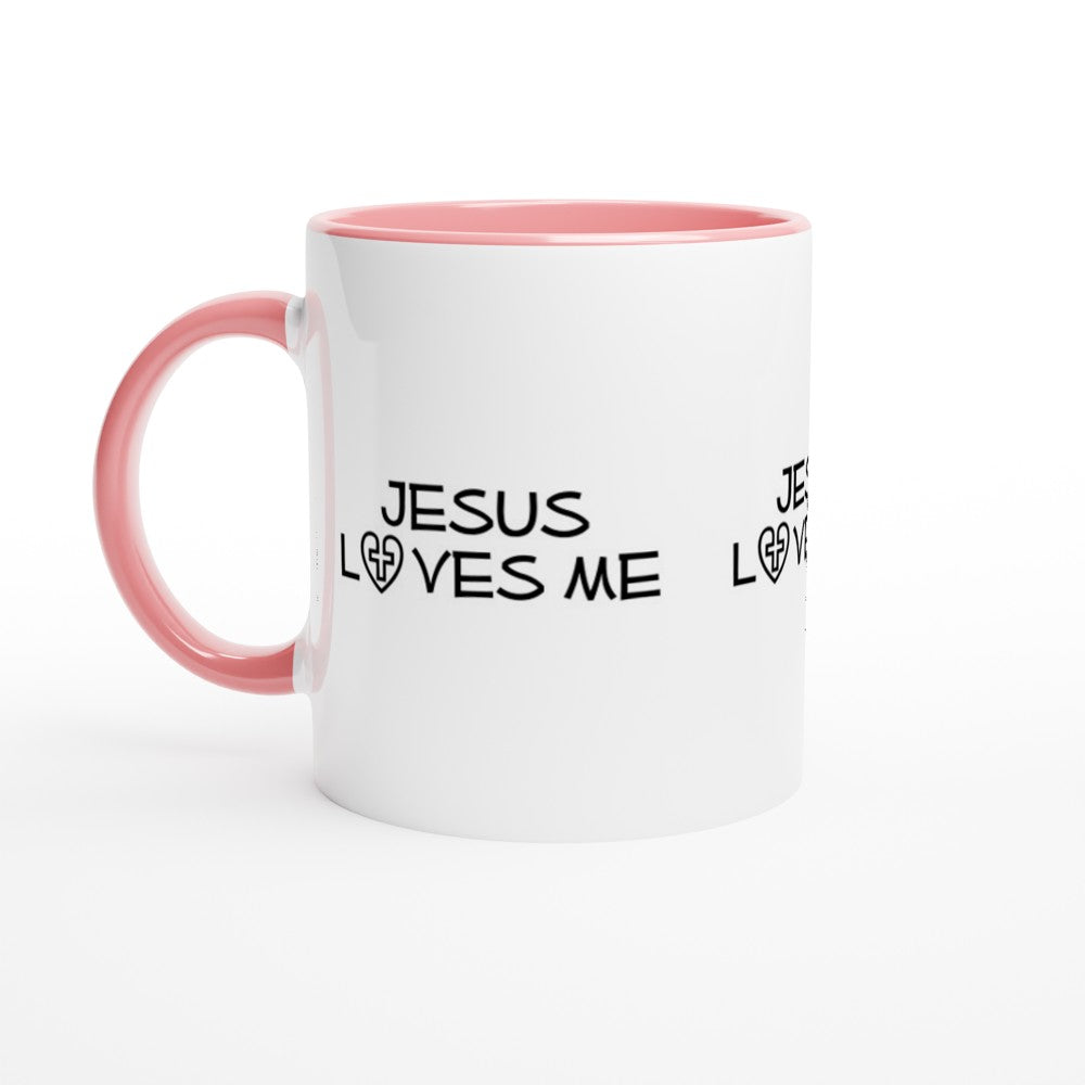 Jesus loves me mug