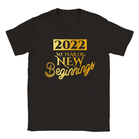 2022, my year of new beginning kids t-shirt