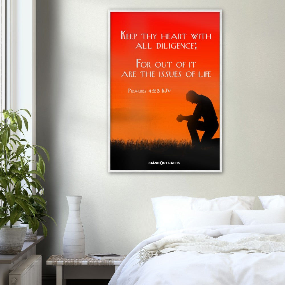 Keep thy heart with all diligence Poster