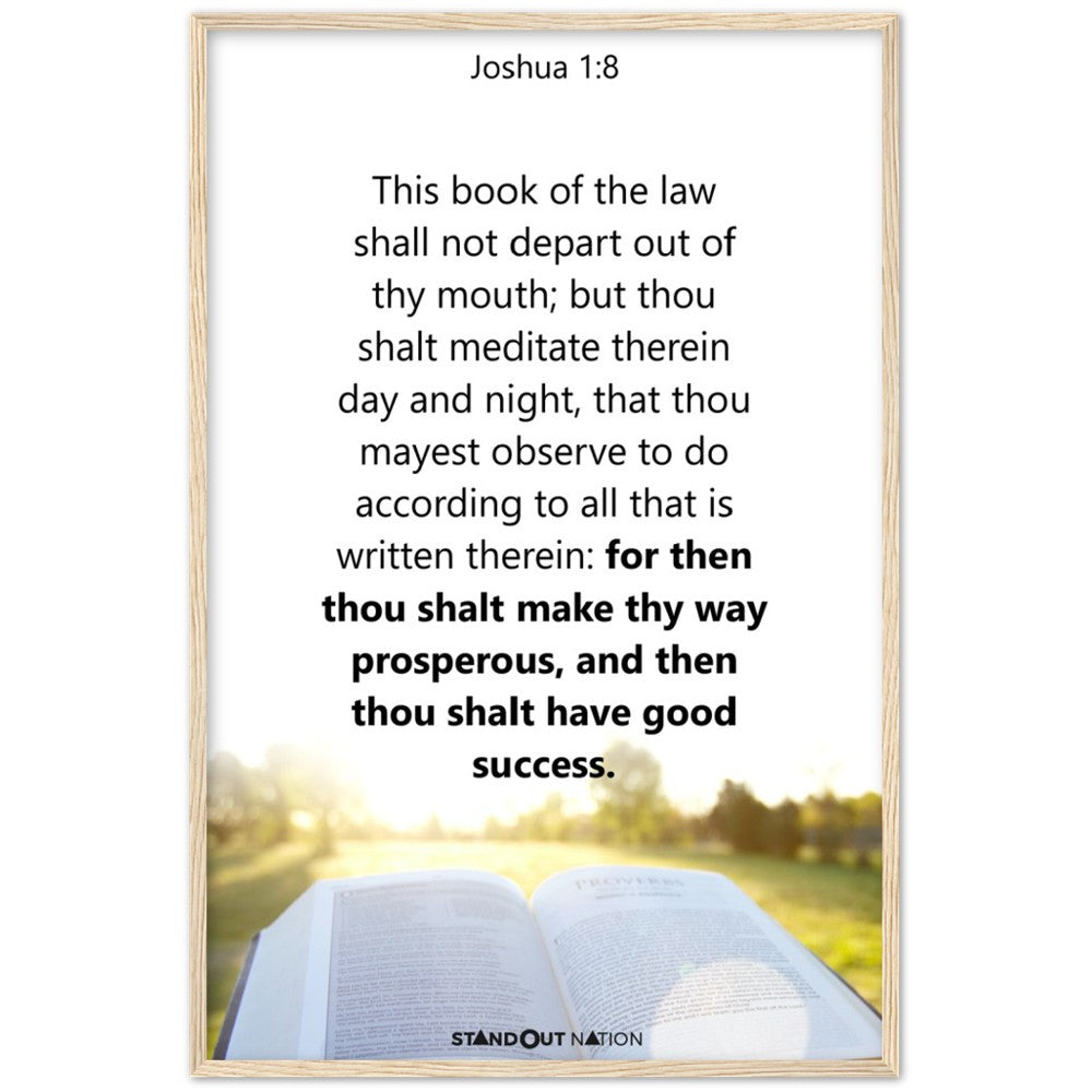 Thou shall meditate day and night Poster