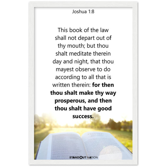 Thou shall meditate day and night Poster