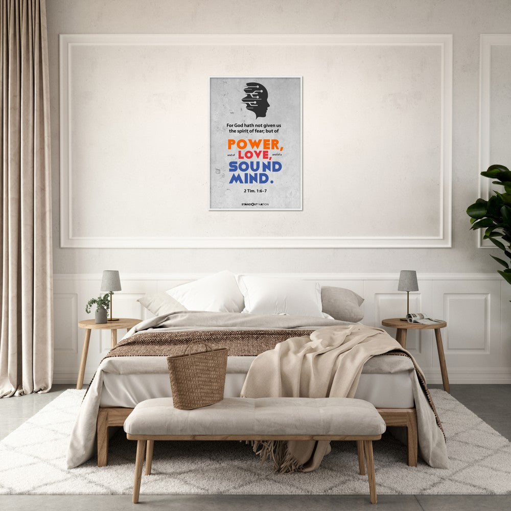 A spirit of POWER, LOVE, and sound MIND Poster