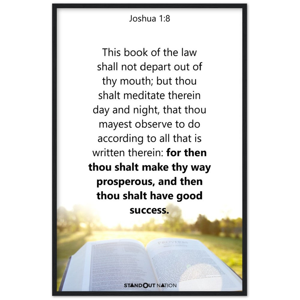 Thou shall meditate day and night Poster