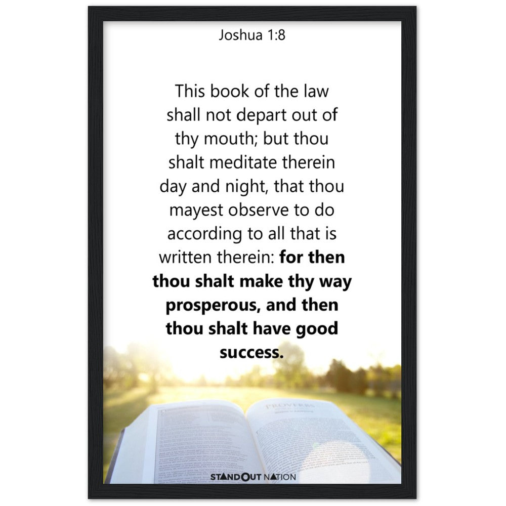 Thou shall meditate day and night Poster