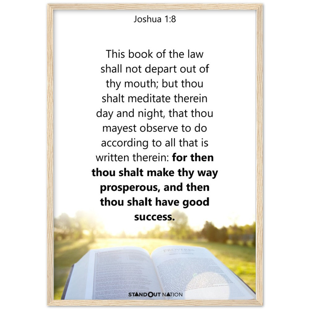 Thou shall meditate day and night Poster