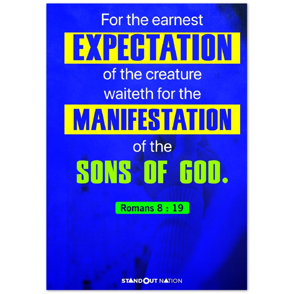 Manifestation of the Sons of God Poster