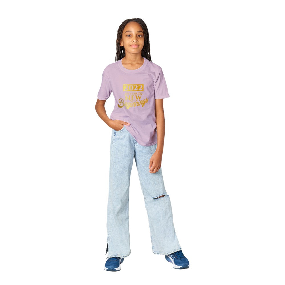 2022, my year of new beginnings kids T-shirt