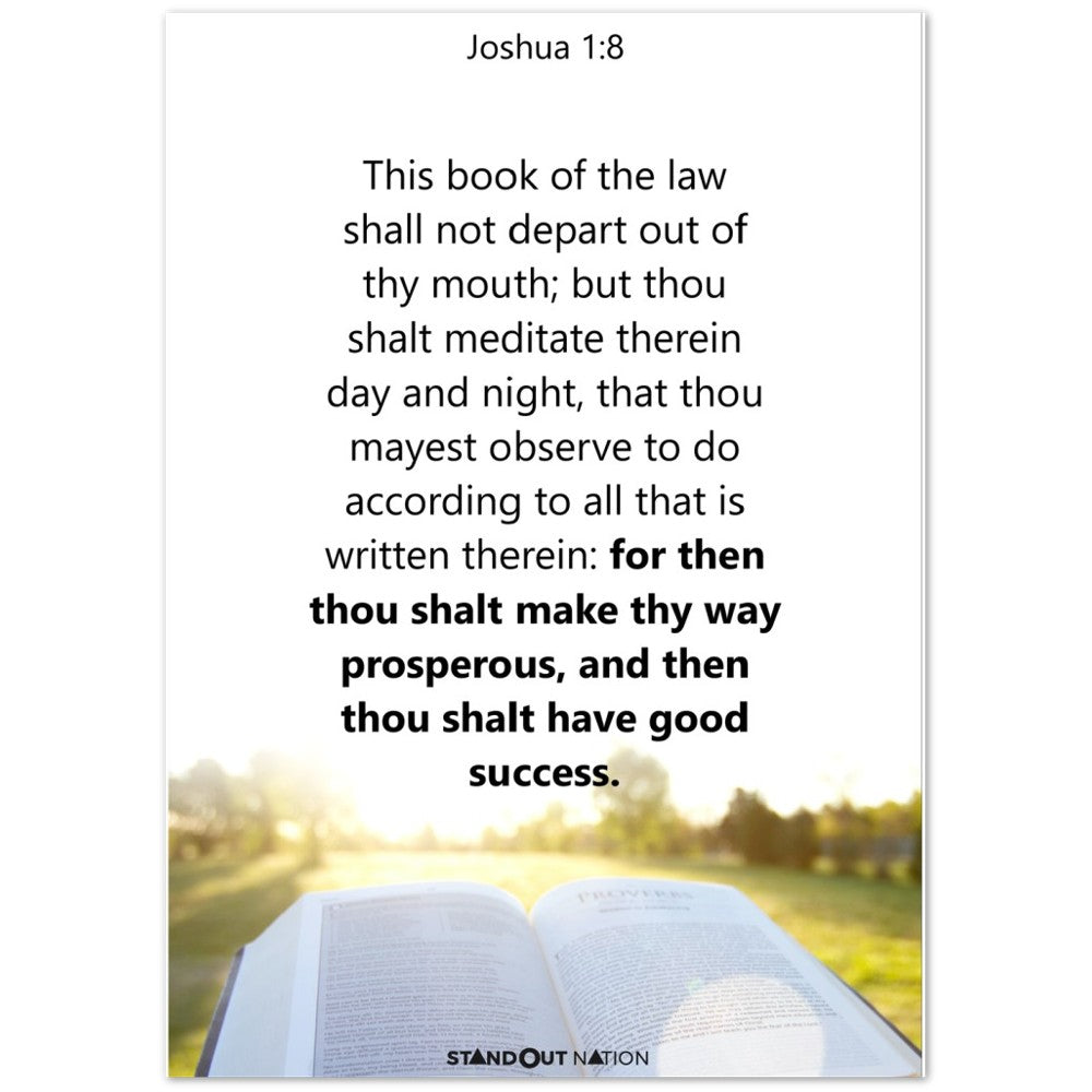 Thou shall meditate day and night Poster