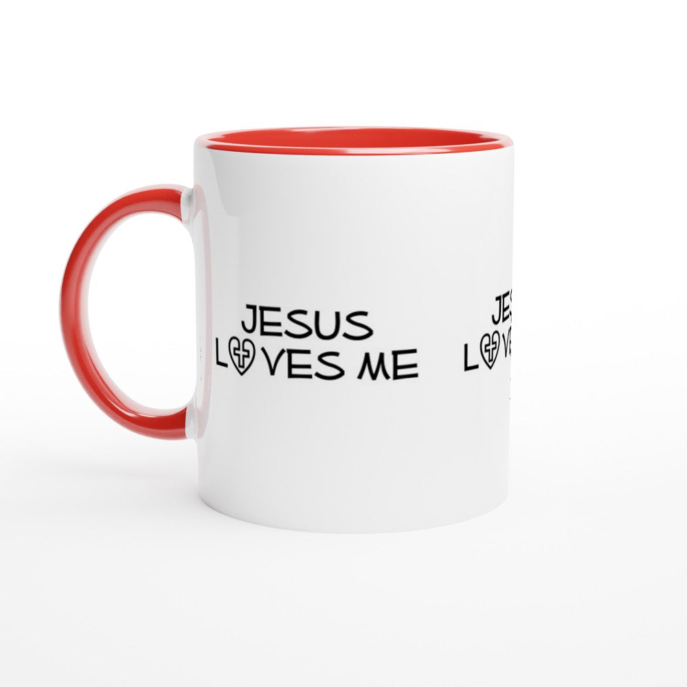 Jesus loves me mug