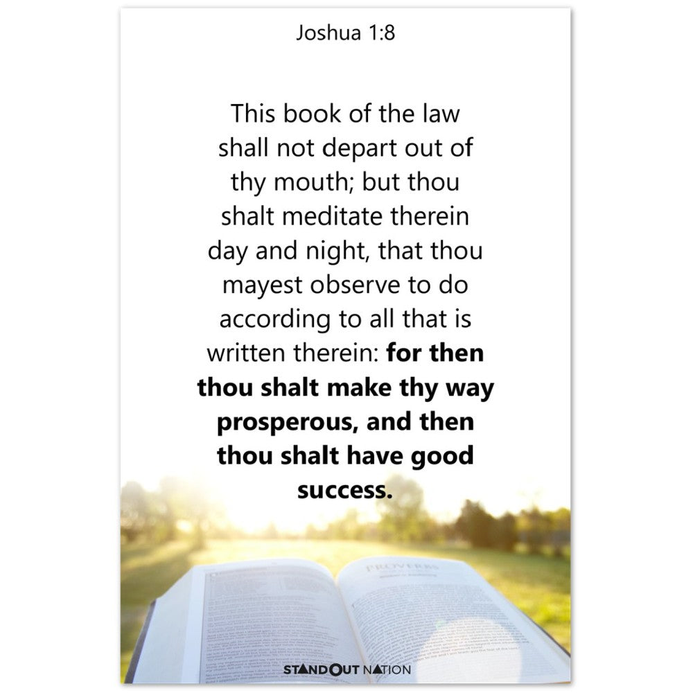 Thou shall meditate day and night Poster