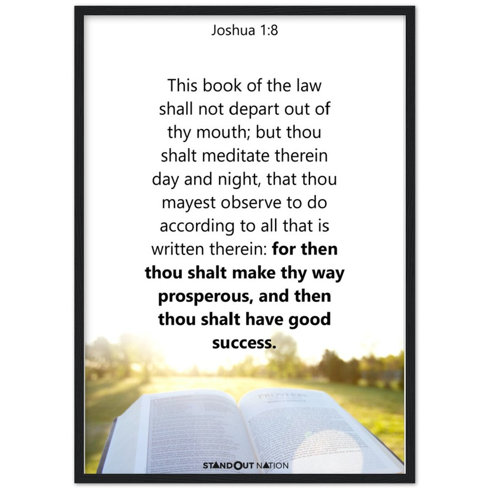Thou shall meditate day and night Poster