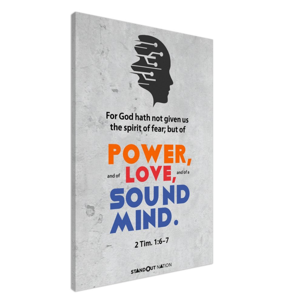 A spirit of POWER, LOVE, and sound MIND Poster