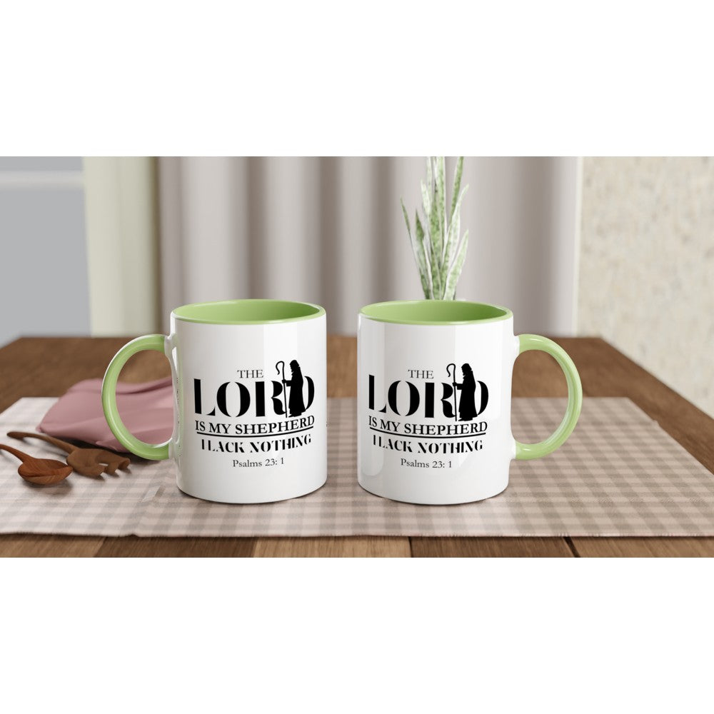 The Lord is my shepherd mug