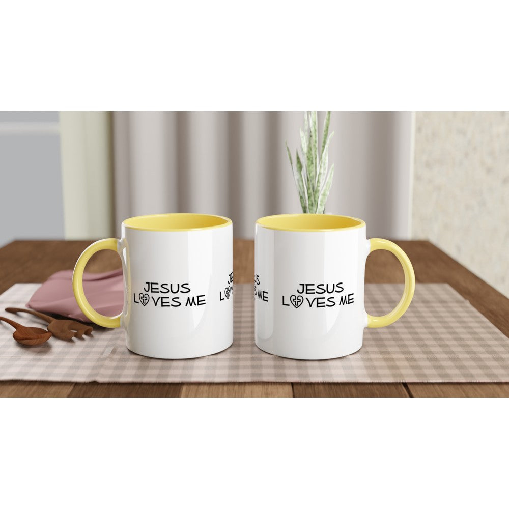 Jesus loves me mug