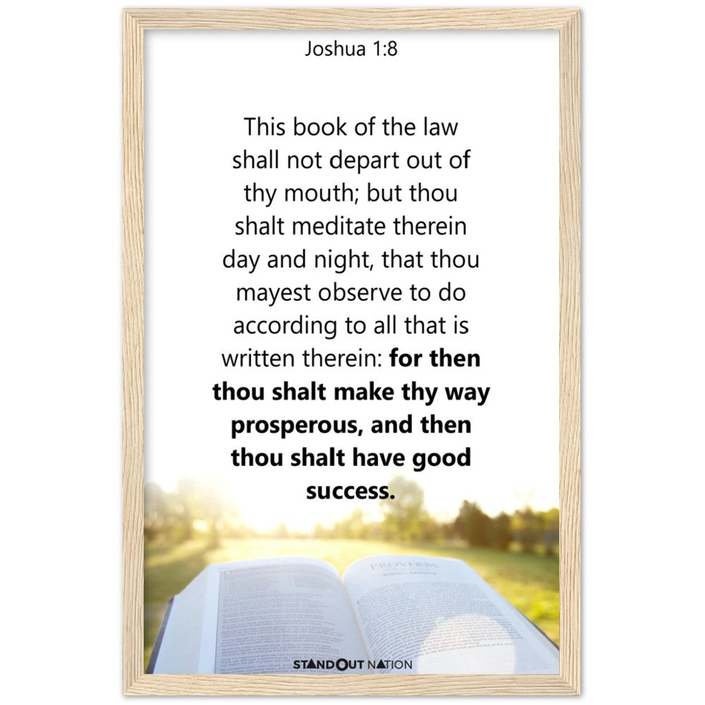 Thou shall meditate day and night Poster