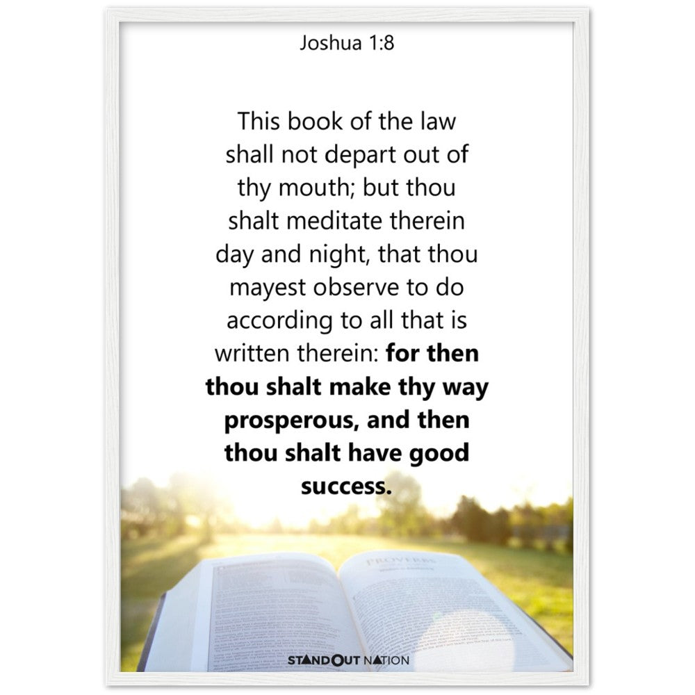 Thou shall meditate day and night Poster