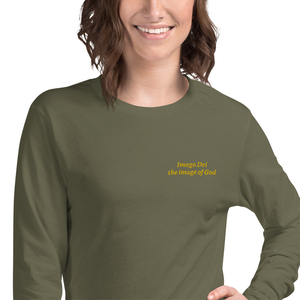 Imago Dei Long Sleeve Embroidered Shirt